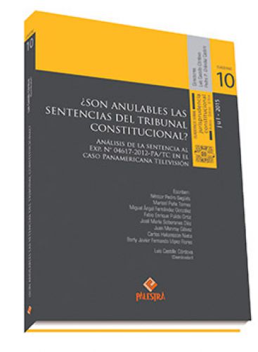SON ANULABLES LAS SENTENCIAS DEL TRIBUNAL CONSTITUCIONAL SON ANULABLES LAS SENTENCIAS DEL TRIBUNAL CONSTITUCIONAL