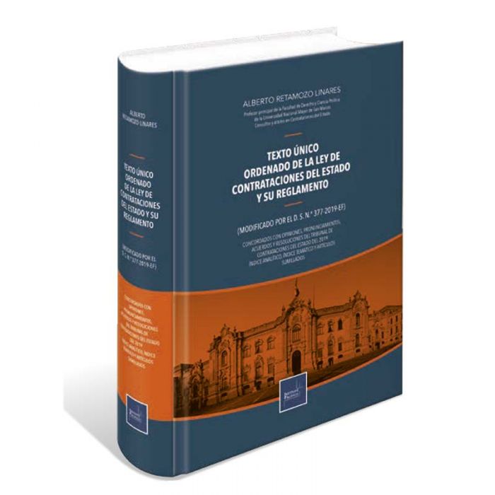 Tuo de la ley de Contrataciones del Estado y su Reglamento (Retamozo Linares) Tuo de la ley de Contrataciones del Estado y su Reglamento (Retamozo Linares)