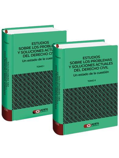 ESTUDIOS SOBRE LOS PROBLEMAS Y SOLUCIONES ACTUALES DEL DERECHO CIVIL. Un estado de la cuestión ESTUDIOS SOBRE LOS PROBLEMAS Y SOLUCIONES ACTUALES DEL DERECHO CIVIL. Un estado de la cuestión