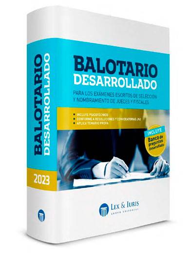 BALOTARIO DESARROLLADO - Para los Exáme..