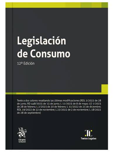 Legislación de Consumo 12ª Edición Legislación de Consumo 12ª Edición