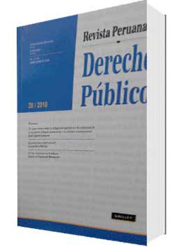 REVISTA PERUANA DE DERECHO PÚBLICO 20 REVISTA PERUANA DE DERECHO PÚBLICO 20