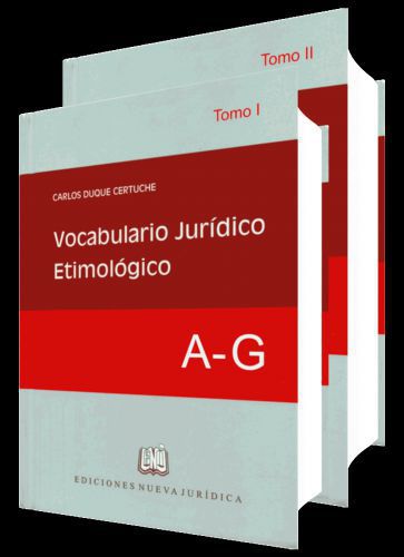 VOCABULARIO JURÍDICO ETIMOLÓGICO (2 tomos)