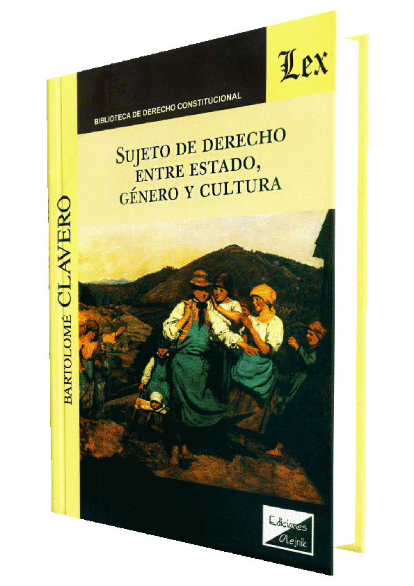 SUJETO DE DERECHO ENTRE ESTADO, GENERO Y..